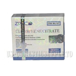 Clomiphene Citrate (Clomid) 25mg 100 tabs, ZPHC