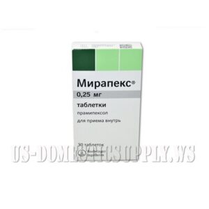 Mirapex 30 tabs 0.25mg Boehringer Ingelheim Austria