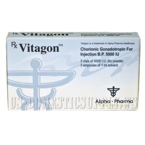 Vitagon (HCG - Human Chorionic Gonadotropin) 5000IU 3 vials, Alpha Pharma